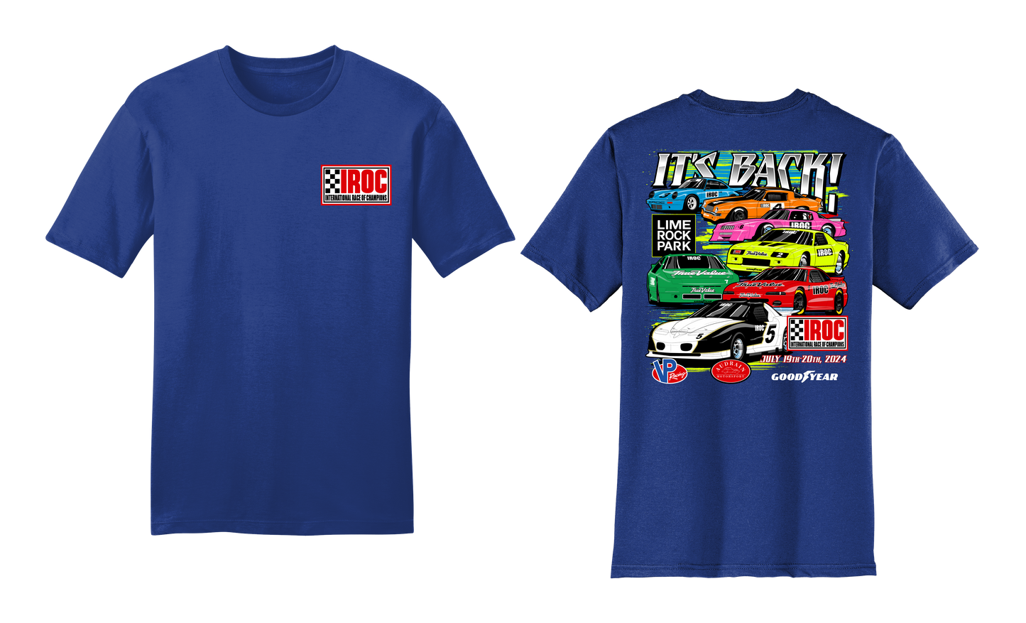 2024 IROC Lime Rock Park Event Tee Royal