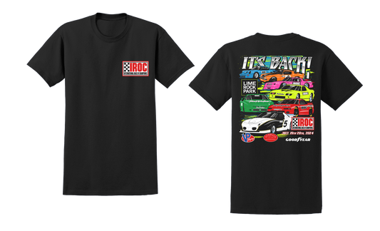 2024 IROC Lime Rock Park Event Tee Black