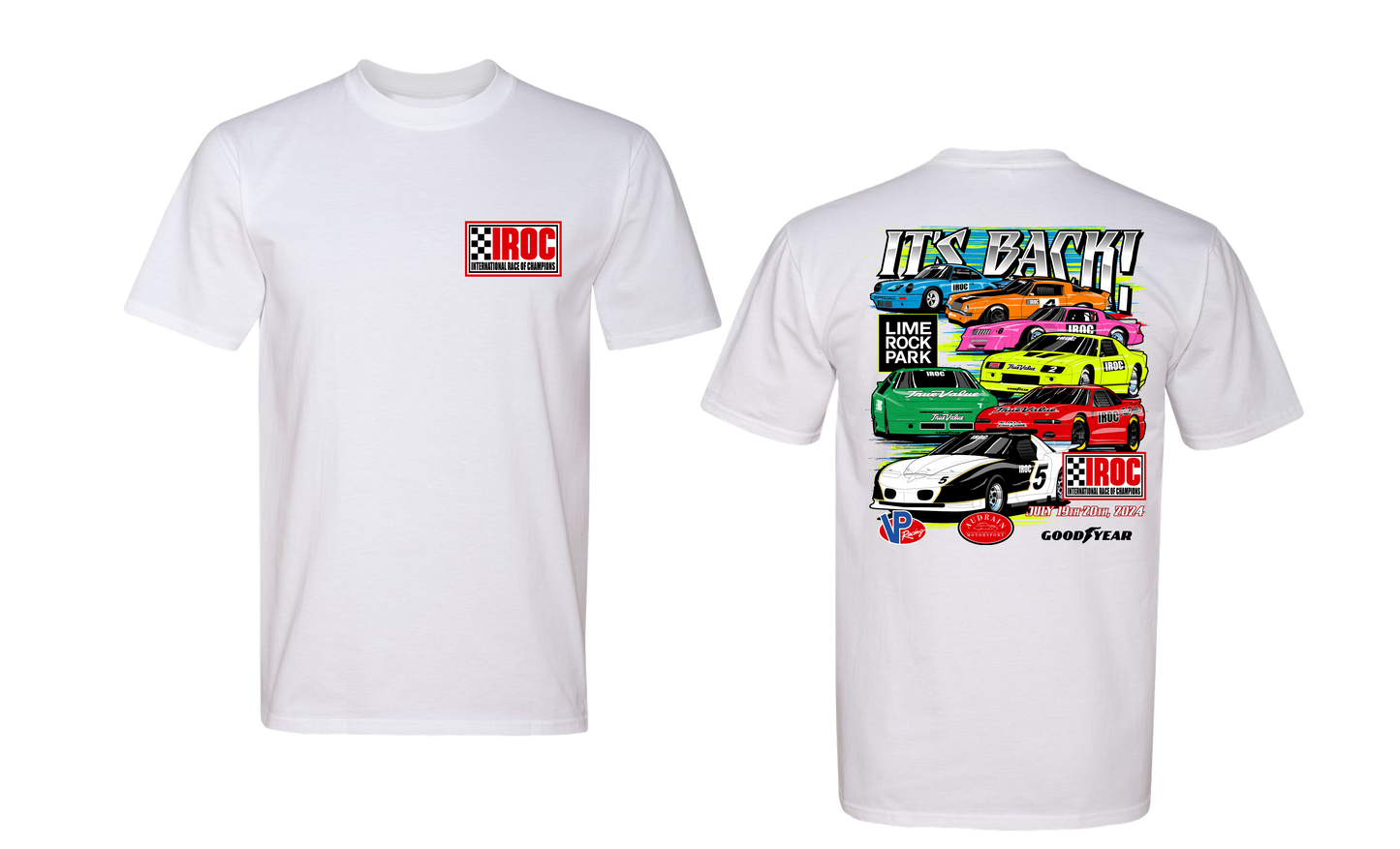 2024 IROC Lime Rock Park Event Tee White