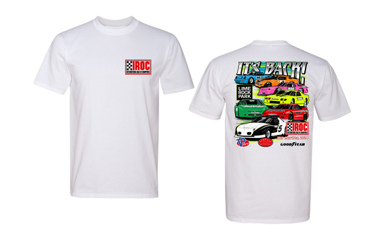 2024 IROC Lime Rock Park Event Tee White
